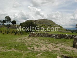 Archaeological Zone - Piramide Las Flores - Mexico