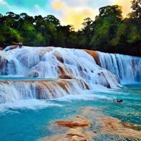 First Photo of Agua Azul waterfall - Mexico