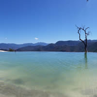 First Photo of Hierve el Agua - Mexico